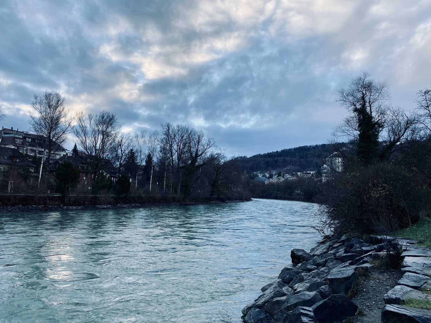 Der Fluss die Aaare in Bern.