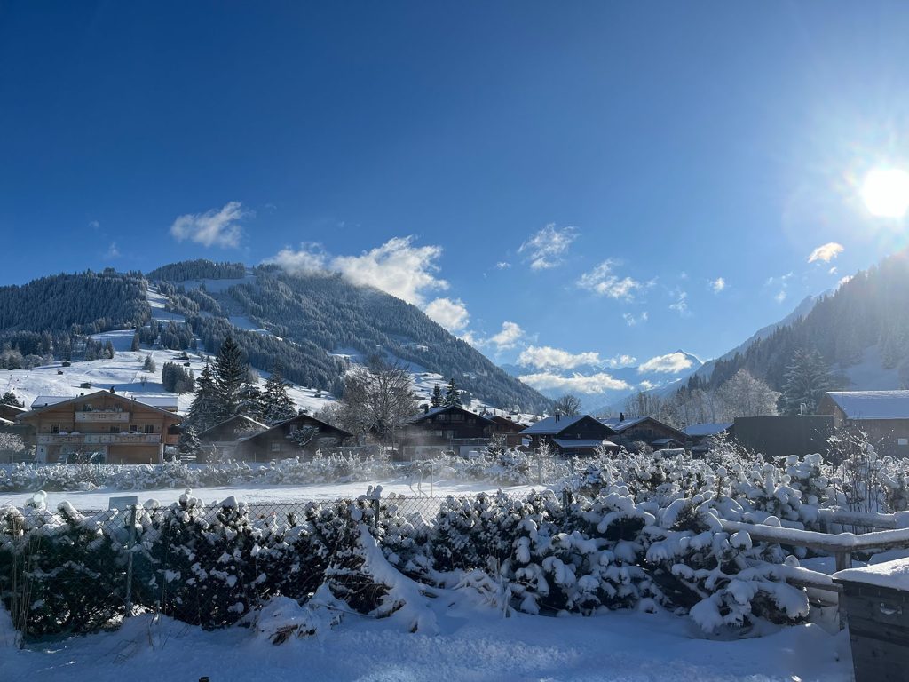 A family weekend in the snowy paradise of Gstaad